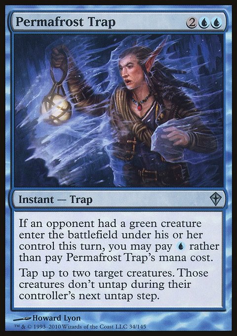 Permafrost Trap, Worldwake #34, Magic: The Gathering card