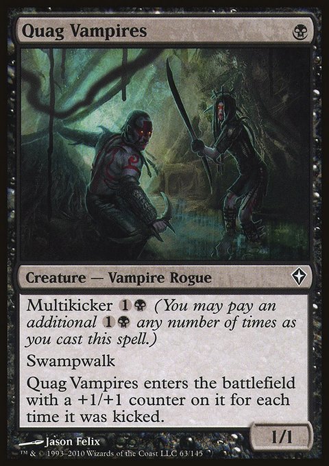 Quag Vampires, Worldwake #63, Magic: The Gathering card