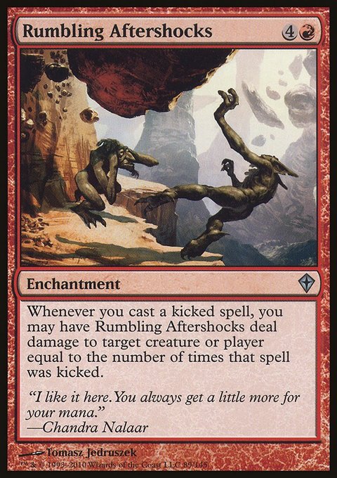 Rumbling Aftershocks, Worldwake #89, Magic: The Gathering card