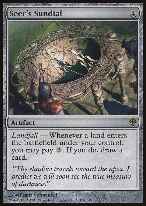 Seer's Sundial, Worldwake #130, Magic: The Gathering card