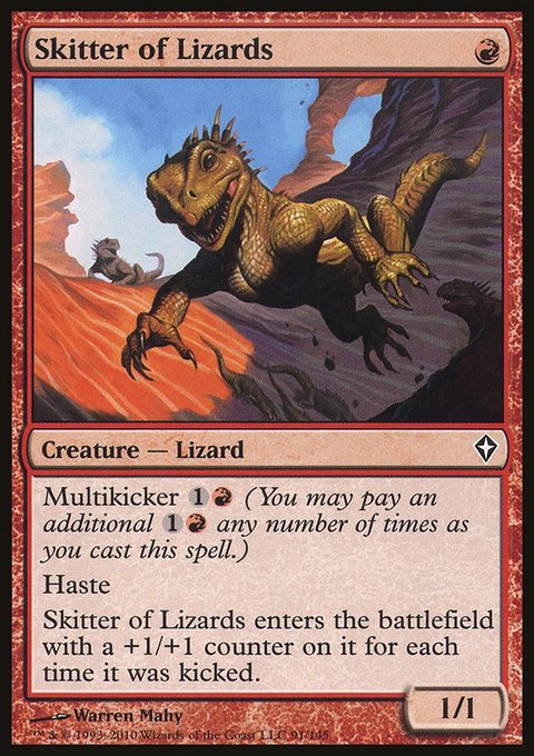 Skitter of Lizards, Worldwake #91, Magic: The Gathering card