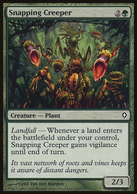 Snapping Creeper, Worldwake #112, Magic: The Gathering card