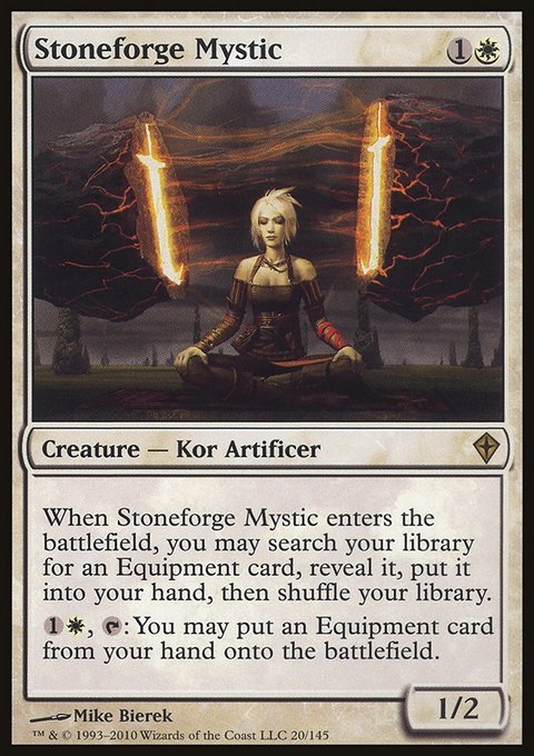 Stoneforge Mystic, Worldwake #20, Magic: The Gathering card