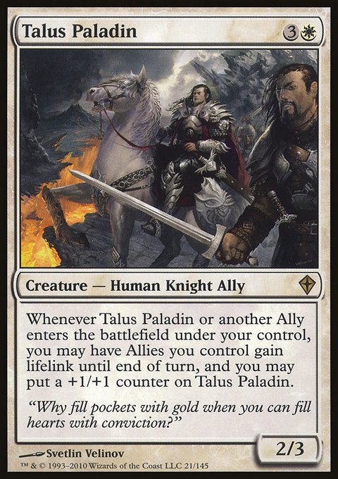Talus Paladin, Worldwake #21, Magic: The Gathering card
