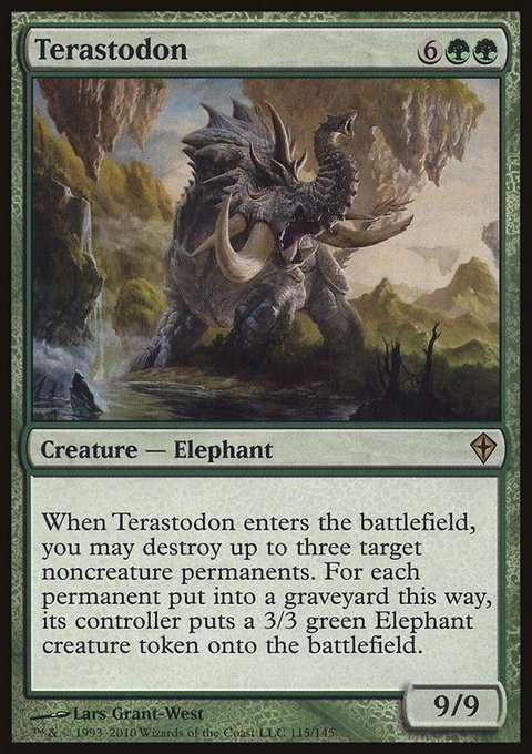 Terastodon, Worldwake #115, Magic: The Gathering card