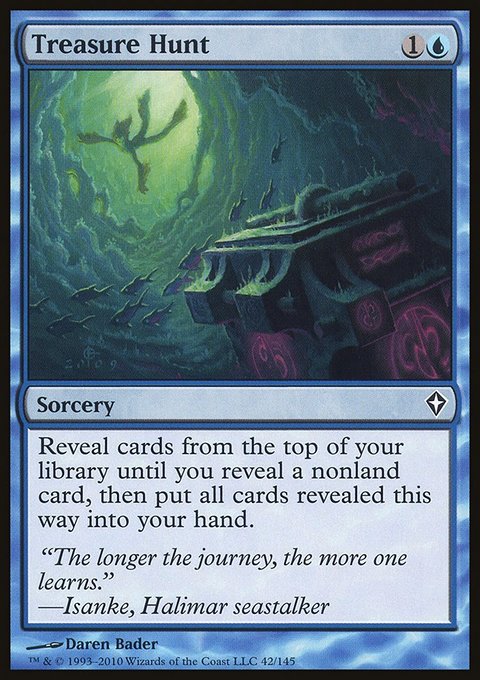 Treasure Hunt, Worldwake #42, Magic: The Gathering card