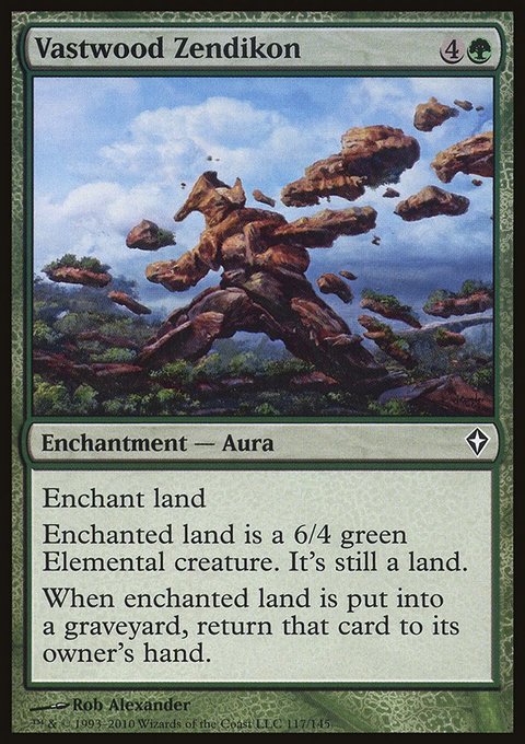 Vastwood Zendikon, Worldwake #117, Magic: The Gathering card