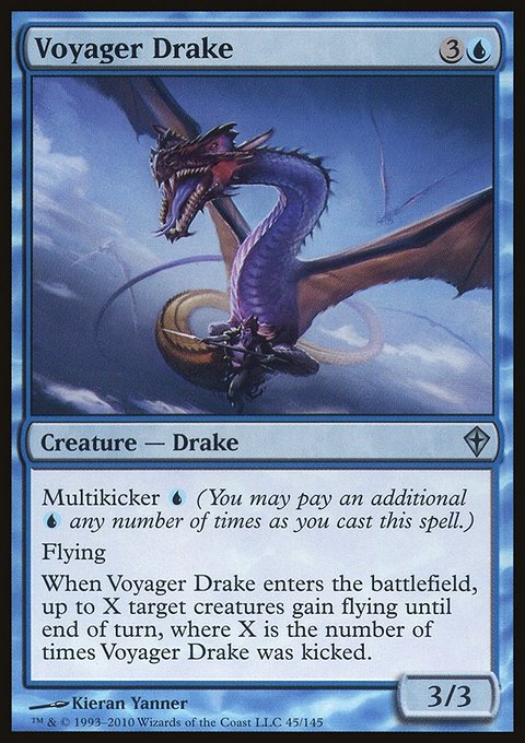 Voyager Drake, Worldwake #45, Magic: The Gathering card