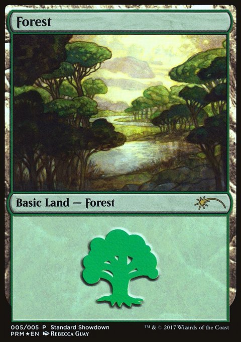 Forest, XLN Standard Showdown #5, Magic: The Gathering card