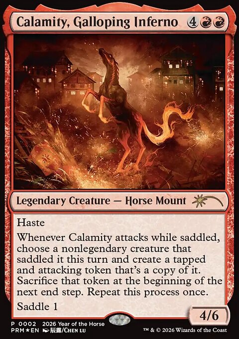 Calamity, Galloping Inferno, Year of the Horse 2026 #4, Magic: The Gathering card