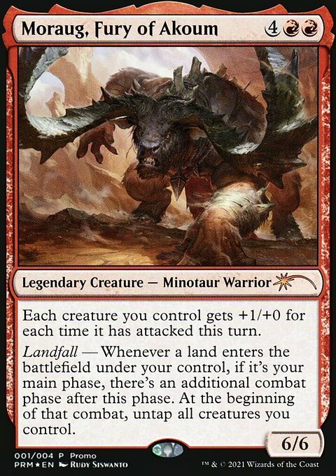 Moraug, Fury of Akoum, Year of the Ox 2021 #1, Magic: The Gathering card