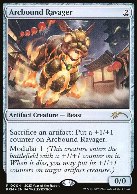 Arcbound Ravager, Year of the Rabbit 2023 #6, Magic: The Gathering card