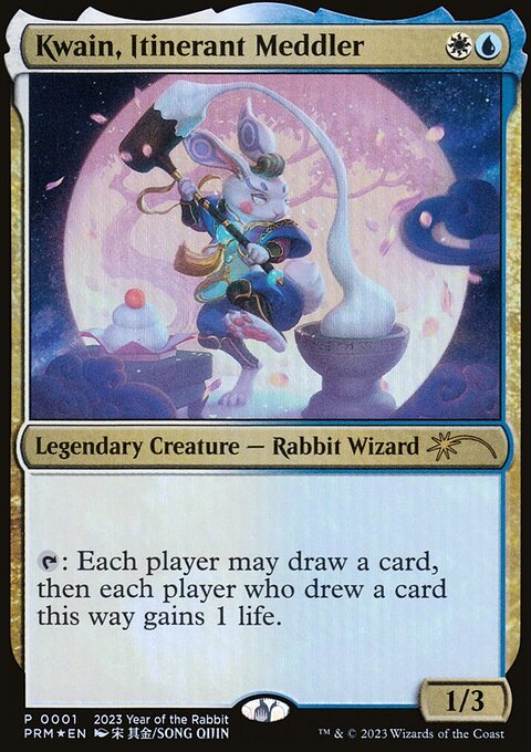 Kwain, Itinerant Meddler, Year of the Rabbit 2023 #3, Magic: The Gathering card
