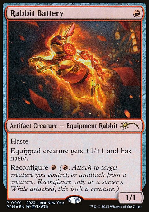 Rabbit Battery, Year of the Rabbit 2023 #1, Magic: The Gathering card