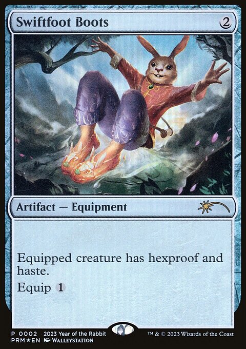 Swiftfoot Boots, Year of the Rabbit 2023 #4, Magic: The Gathering card