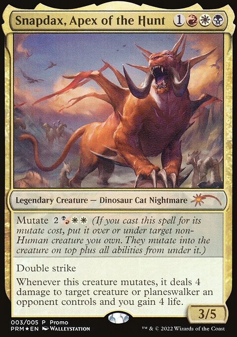 Snapdax, Apex of the Hunt, Year of the Tiger 2022 #3, Magic: The Gathering card