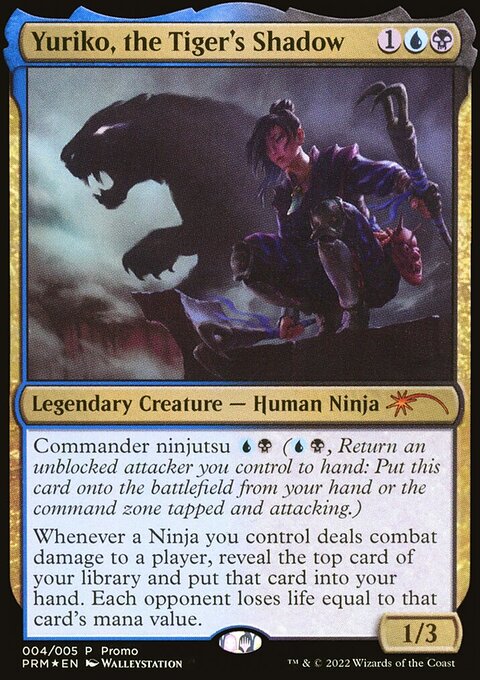 Yuriko, the Tiger's Shadow, Year of the Tiger 2022 #4, Magic: The Gathering card