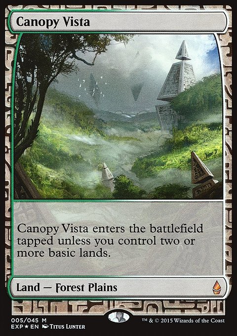Canopy Vista, Zendikar Expeditions #5, Magic: The Gathering card