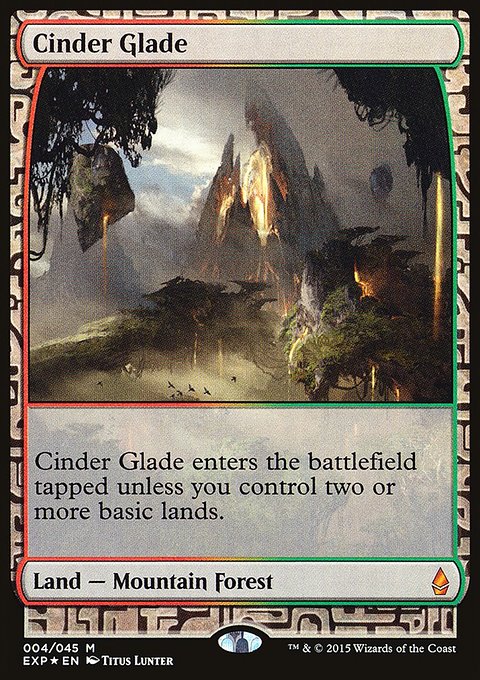 Cinder Glade, Zendikar Expeditions #4, Magic: The Gathering card
