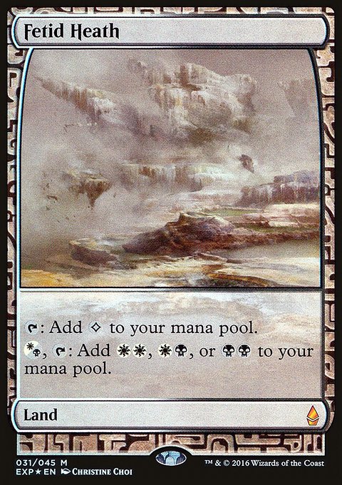 Fetid Heath, Zendikar Expeditions #31, Magic: The Gathering card