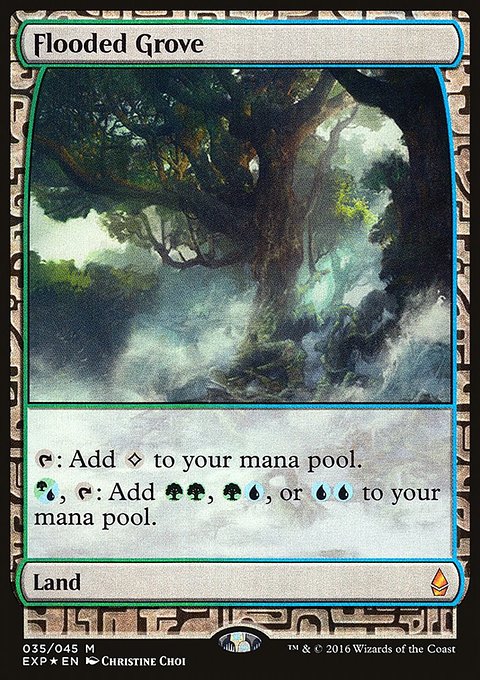 Flooded Grove, Zendikar Expeditions #35, Magic: The Gathering card