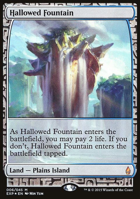 Hallowed Fountain, Zendikar Expeditions #6, Magic: The Gathering card