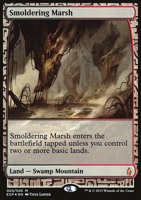 Smoldering Marsh, Zendikar Expeditions #3, Magic: The Gathering card