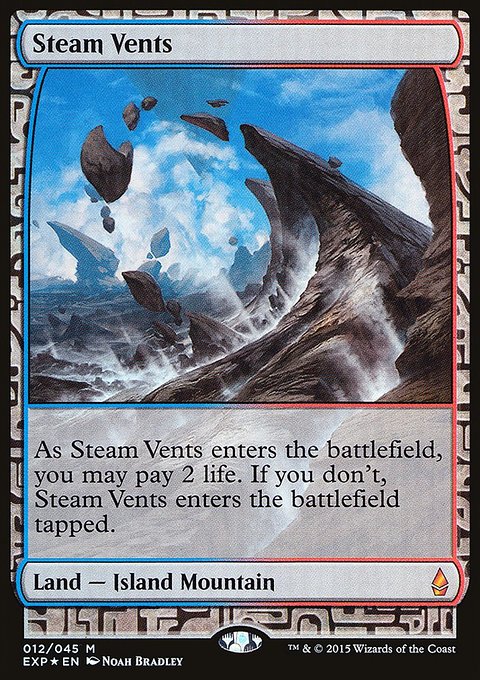 Steam Vents, Zendikar Expeditions #12, Magic: The Gathering card