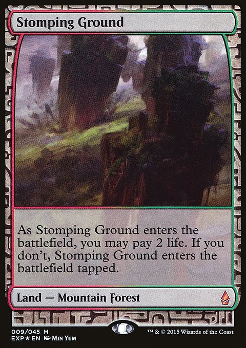 Stomping Ground, Zendikar Expeditions #9, Magic: The Gathering card