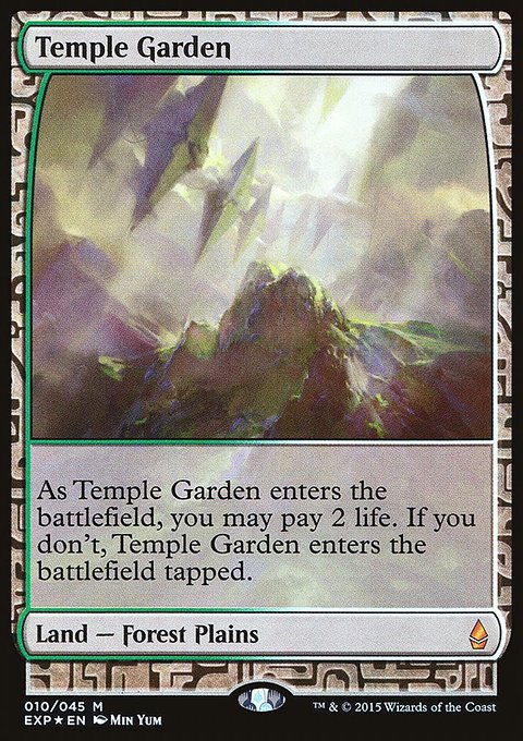 Temple Garden, Zendikar Expeditions #10, Magic: The Gathering card