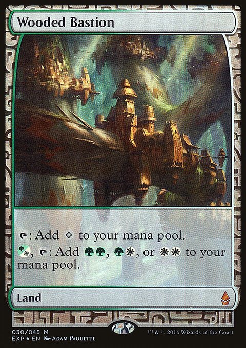 Wooded Bastion, Zendikar Expeditions #30, Magic: The Gathering card