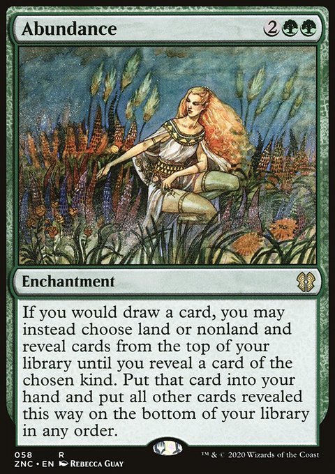 Abundance, Zendikar Rising Commander #58, Magic: The Gathering card