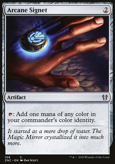 Arcane Signet, Zendikar Rising Commander #106, Magic: The Gathering card