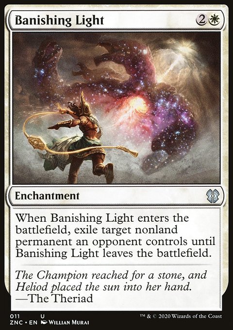 Banishing Light, Zendikar Rising Commander #11, Magic: The Gathering card