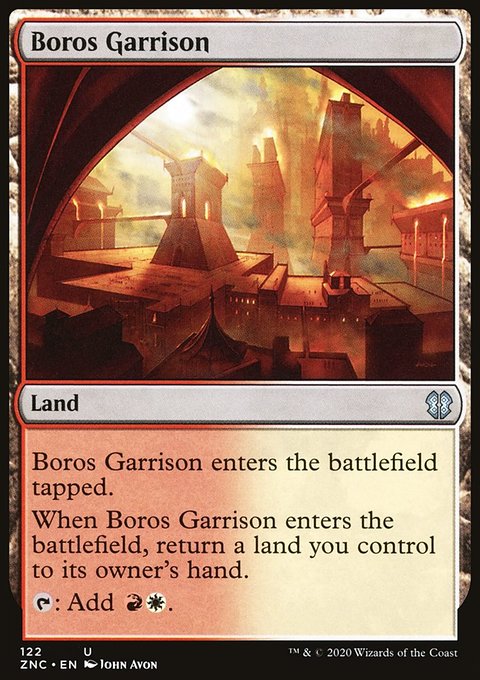 Boros Garrison, Zendikar Rising Commander #122, Magic: The Gathering card