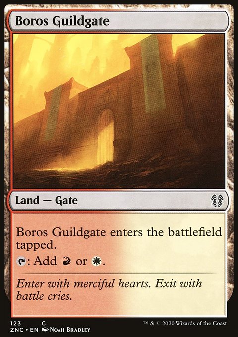 Boros Guildgate, Zendikar Rising Commander #123, Magic: The Gathering card
