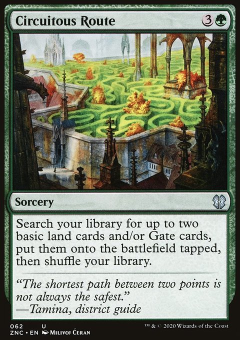 Circuitous Route, Zendikar Rising Commander #62, Magic: The Gathering card