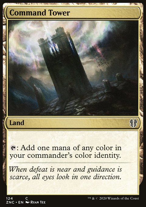 Command Tower, Zendikar Rising Commander #124, Magic: The Gathering card