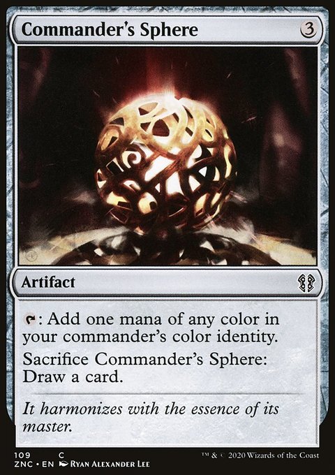 Commander's Sphere, Zendikar Rising Commander #109, Magic: The Gathering card