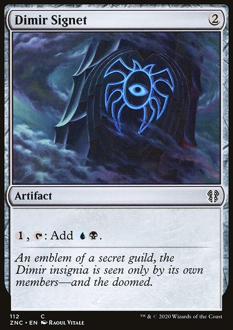 Dimir Signet, Zendikar Rising Commander #112, Magic: The Gathering card