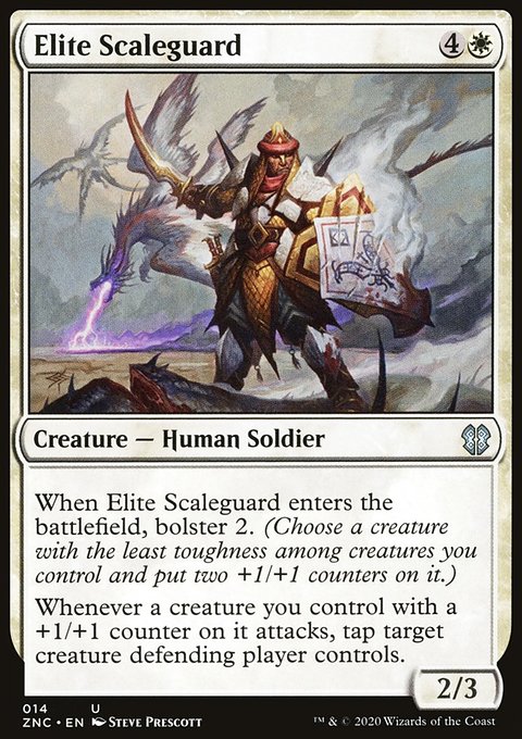 Elite Scaleguard, Zendikar Rising Commander #14, Magic: The Gathering card
