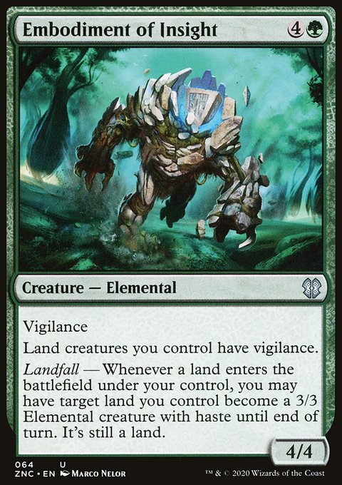 Embodiment of Insight, Zendikar Rising Commander #64, Magic: The Gathering card