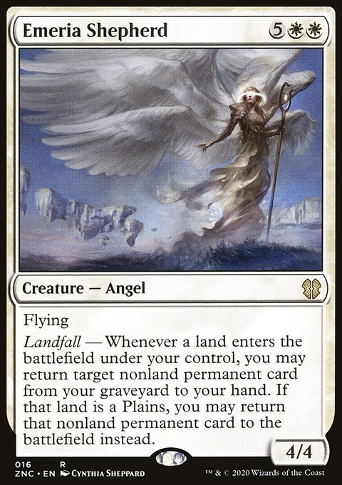 Emeria Shepherd, Zendikar Rising Commander #16, Magic: The Gathering card