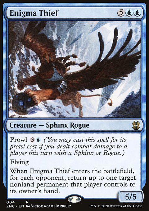 Enigma Thief, Zendikar Rising Commander #4, Magic: The Gathering card