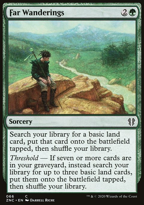 Far Wanderings, Zendikar Rising Commander #66, Magic: The Gathering card