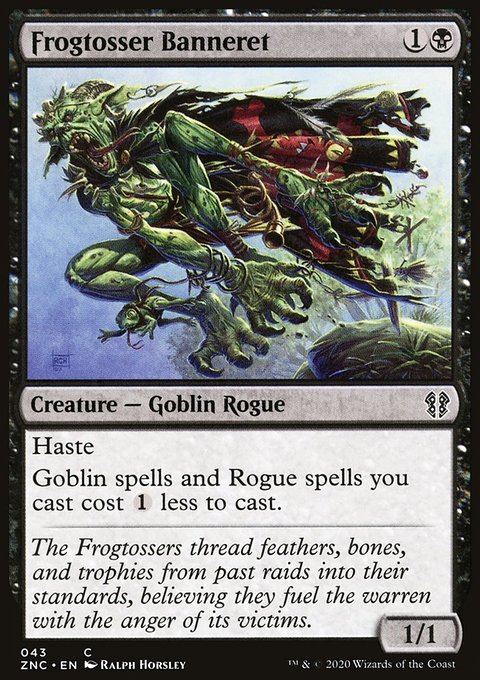 Frogtosser Banneret, Zendikar Rising Commander #43, Magic: The Gathering card