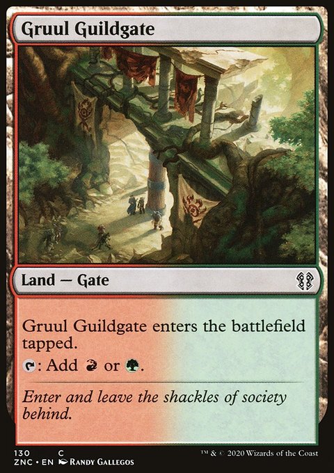 Gruul Guildgate, Zendikar Rising Commander #130, Magic: The Gathering card