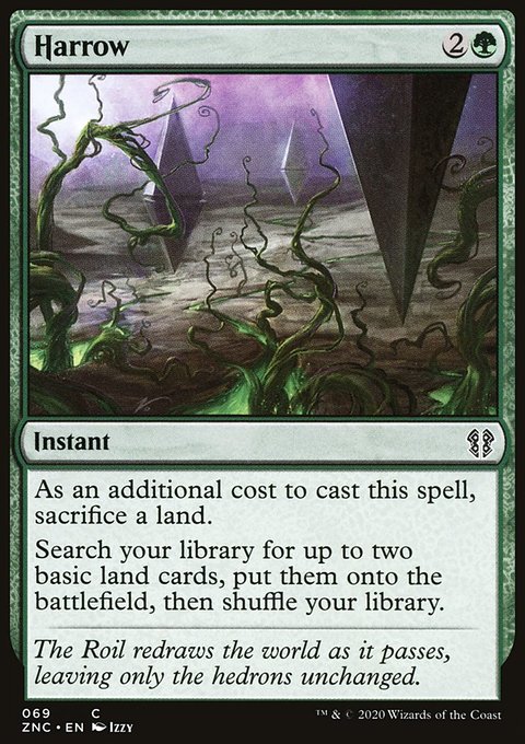 Harrow, Zendikar Rising Commander #69, Magic: The Gathering card