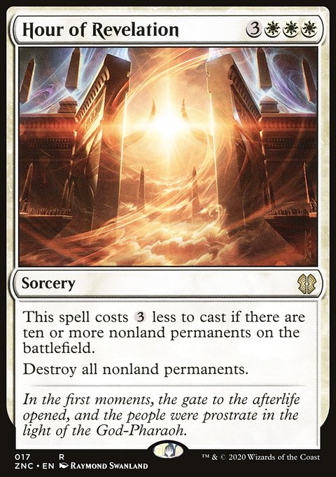 Hour of Revelation, Zendikar Rising Commander #17, Magic: The Gathering card
