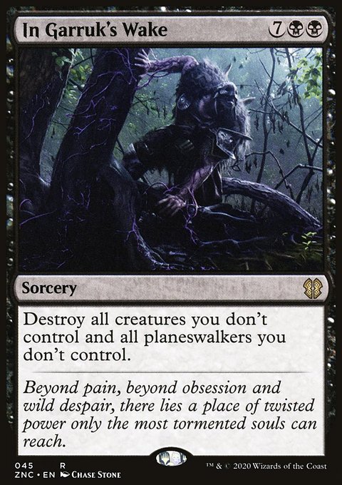 In Garruk's Wake, Zendikar Rising Commander #45, Magic: The Gathering card